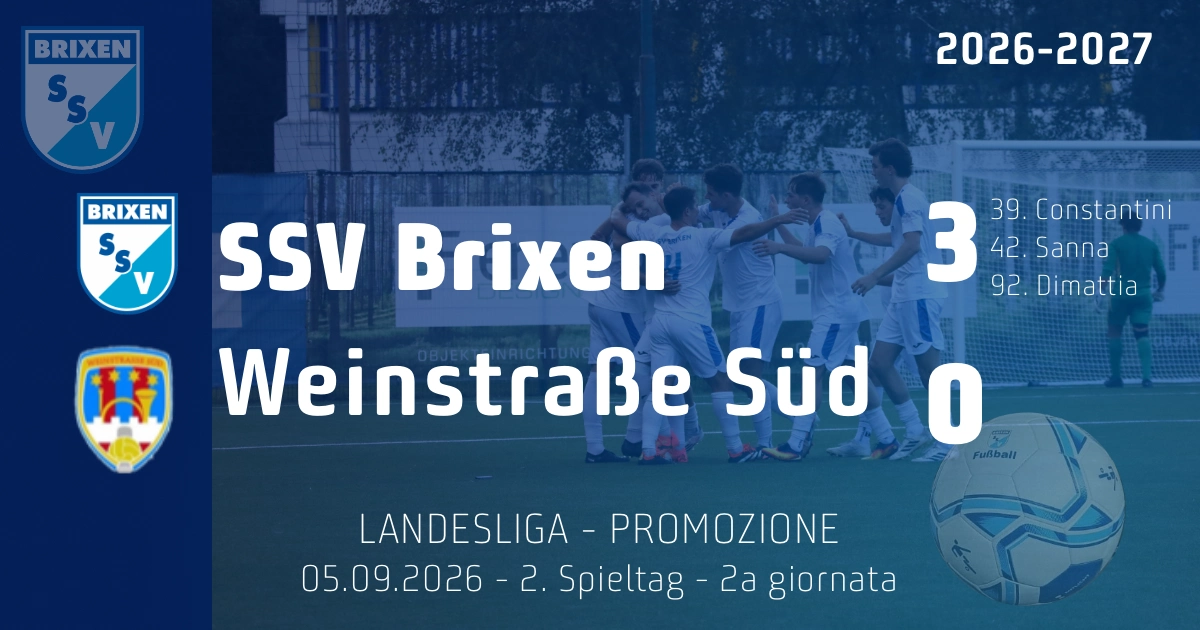Klarer Heimsieg zur Platz-Premiere: Brixen lässt Weinstraße Süd keine Chance
