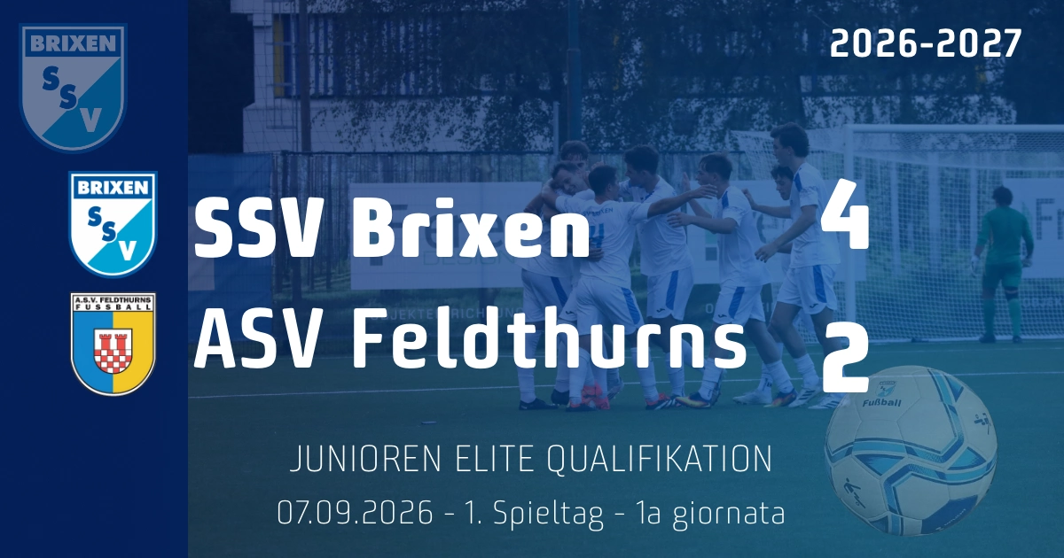 La Juniores esordisce con una vittoria per 4-2 contro il Feldthurns