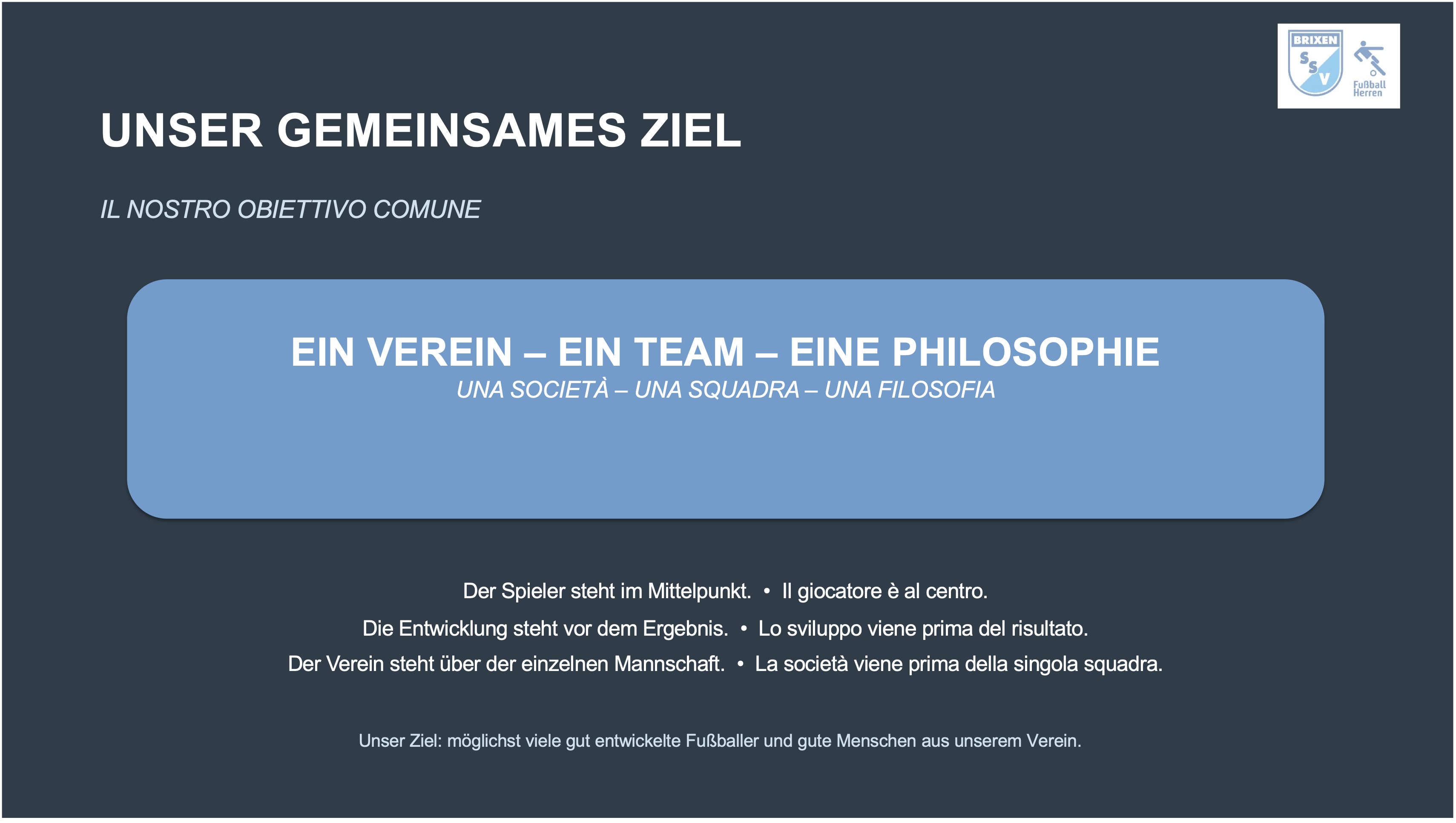 Ein Verein – ein Team – eine Philosophie: Trainersitzung im Jugendsektor